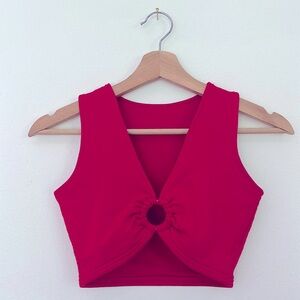 red crop top
